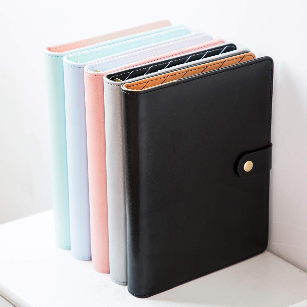 PU Leður Dagbók Svartur-5 PU Leather Diary Black-5