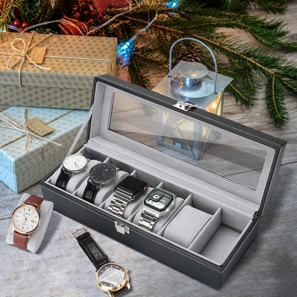 Leather Lockable Watch Box Leather Lockable Watch Box