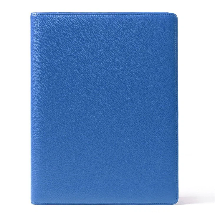 Blue Leather File Folder
