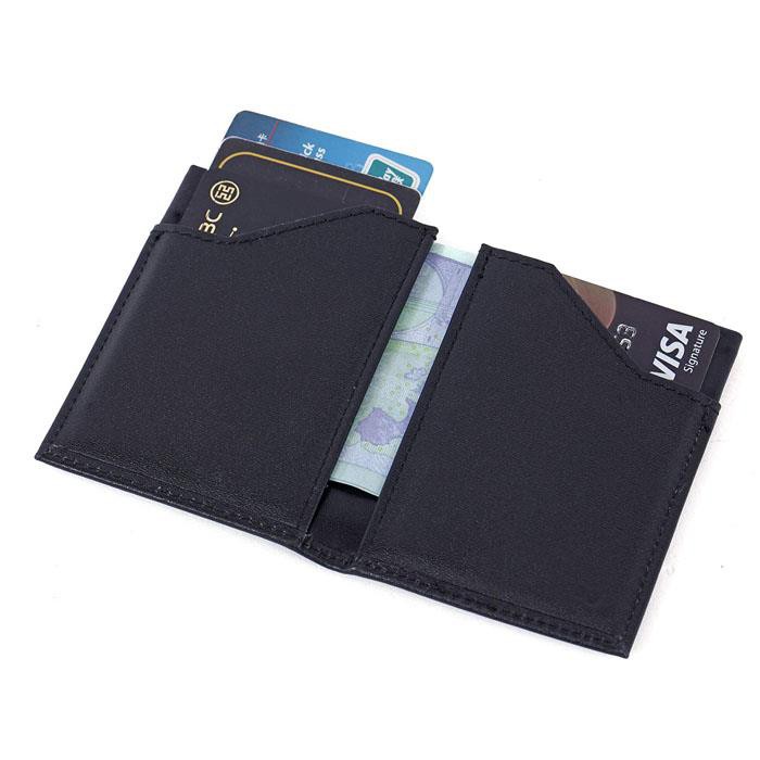Rfid Slim Leather Credit Card Wallet