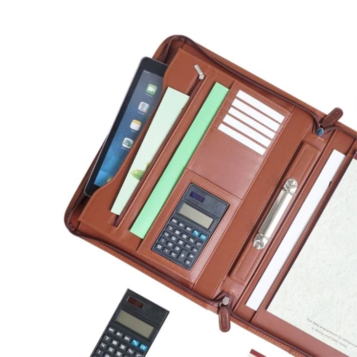 Leather A4 Compendium Personalised Leather A4 Compendium Personalised