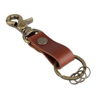 Lykill keðja úr Retro Bronze Leather