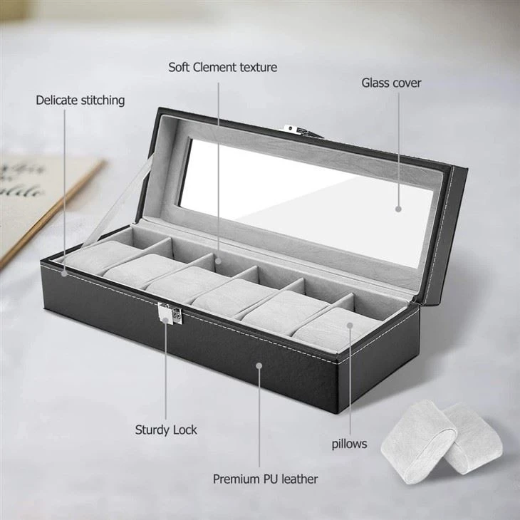 Leather Lockable Watch Box Leather Lockable Watch Box