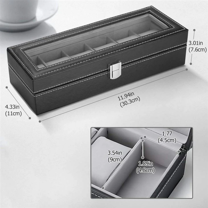 Leather Lockable Watch Box Leather Lockable Watch Box