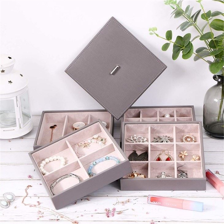 Stackable Jewelry Trays With Lid