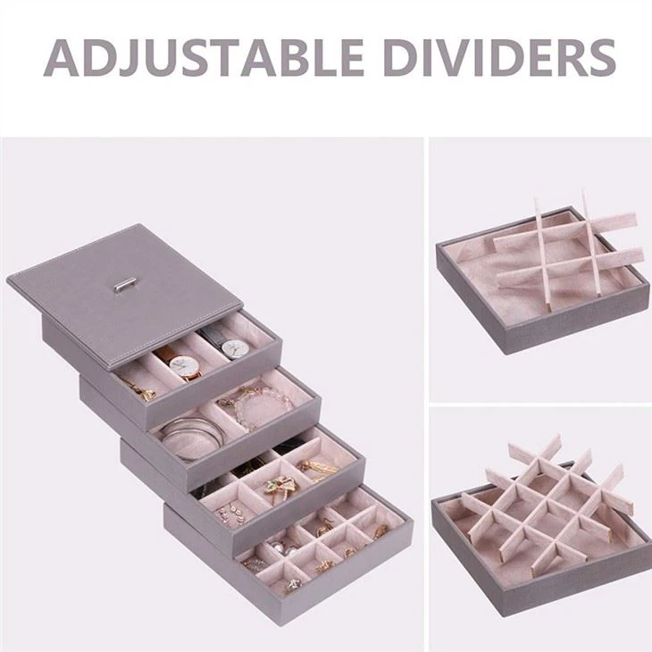 Stackable Jewelry Trays With Lid