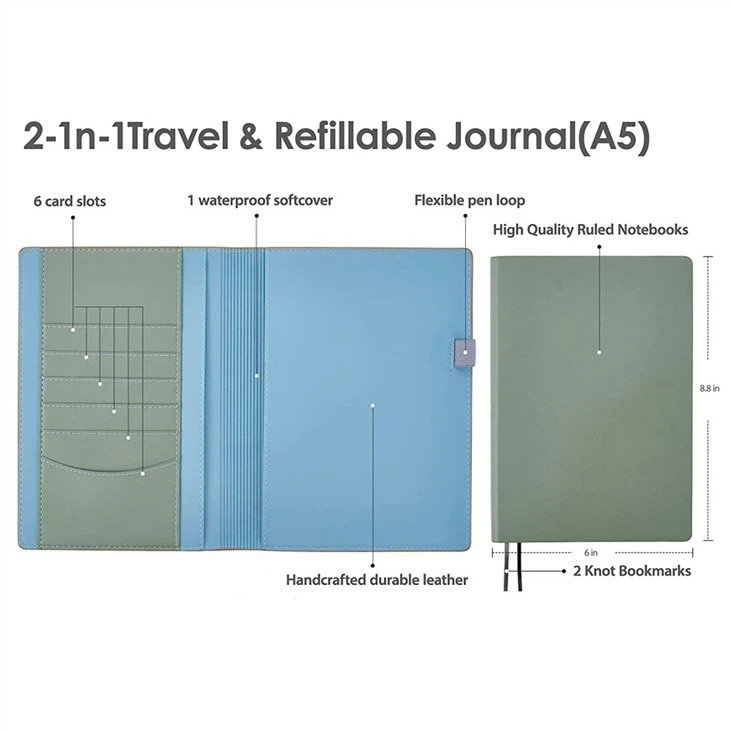 Refillable Journal Leather Notebook